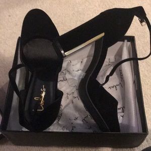 Lulus Black Ankle Strap Heels